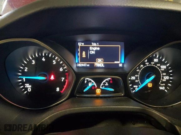 2015 Ford Focus SE с VIN 1FADP3F29FL379536, выставлен на аукционе Copart как лот 55407655 с пробегом 82 447 миль миль и Списание • Salvage title. История ставок и продаж доступна на DreamBid. Изображение 9.