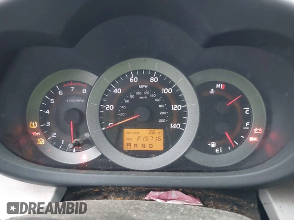 2007 Toyota RAV4 with VIN JTMZD35V875033116, listed as a IAAI auction lot 41631416 with 215,716 mi miles. Bid and sale history available at carsss.com. Image 7.