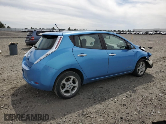 2013 Nissan LEAF SV with VIN 1N4AZ0CP0DC418510, listed as a Copart auction lot 56605165 with 101,509 mi miles and Salvage title. Bid and sale history available at DreamBid. Image 3.