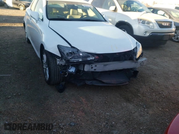2012 Lexus IS 250 with VIN JTHCF5C29C5056384, listed as a Copart auction lot 58267200 with 104,854 mi miles and Salvage Title. Bid and sale history available at DreamBid. Image 9.