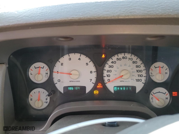 2003 Dodge Ram 1500 ST with VIN 1D7HU18DX3S225626, listed as a Copart auction lot 46526105 with 186,189 mi miles and Salvage Title. Bid and sale history available at carsss.com. Image 9.