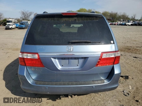 2007 Honda Odyssey Touring with VIN 5FNRL38887B095154, listed as a Copart auction lot 52937835 with 188,963 mi miles and Salvage Title. Bid and sale history available at carsss.com. Image 6.