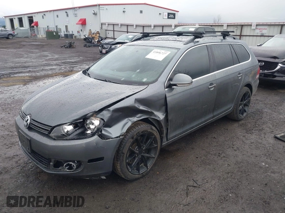 2014 Volkswagen Jetta SportWagen TDI with VIN 3VWPL7AJ9EM626122, listed as a IAAI auction lot 41896727 with 72,701 mi miles. Bid and sale history available at carsss.com. Image 2.