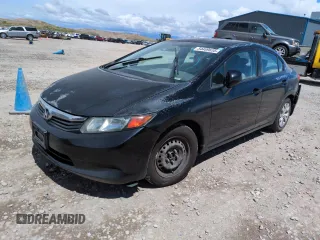 2012 Honda Civic LX with VIN 2HGFB2F56CH610716, listed as a Copart auction lot 54409635 with 222,665 mi miles and Salvage Title. Bid and sale history available at DreamBid. Image 1.