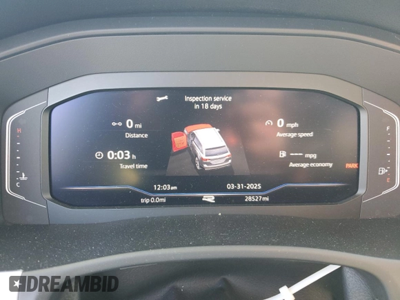 2022 Volkswagen Atlas SEL Premium R-Line with VIN 1V2FR2CA6NC505805, listed as a Copart auction lot 51704675 with 28,527 mi miles and Salvage title. Bid and sale history available at DreamBid. Image 9.