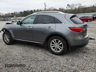 2017 Infiniti QX70 with VIN JN8CS1MW6HM415974, listed as a Copart auction lot 86130374 with 77,638 mi miles and Salvage Title. Bid and sale history available at carsss.com. Image 2.