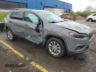 2021 Jeep Cherokee Latitude Lux with VIN 1C4PJMMXXMD103354, listed as a Copart auction lot 55296805 with 53,220 mi miles and Non repairable. Bid and sale history available at DreamBid. Image 4.