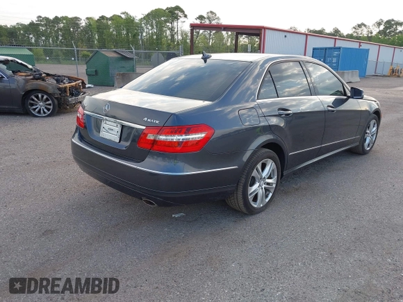 2011 Mercedes-Benz E 350 Luxury with VIN WDDHF8HB9BA352146, listed as a IAAI auction lot 42216234 with 124,723 mi miles and . Bid and sale history available at DreamBid. Image 4.