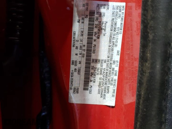 2015 Ford Focus SE with VIN 1FADP3F25FL339406, listed as a Copart auction lot 48316665 with 158,587 mi miles and Salvage Title. Bid and sale history available at DreamBid. Image 13.
