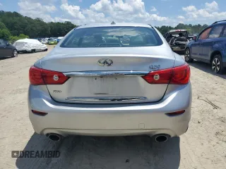 2014 Infiniti Q50 Premium with VIN JN1BV7AR7EM697072, listed as a Copart auction lot 60526535 with 227,626 mi miles and Salvage title. Bid and sale history available at DreamBid. Image 6.