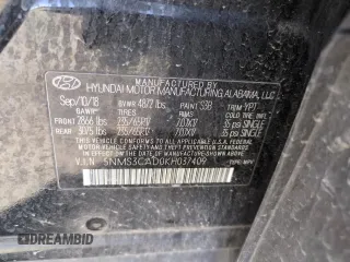 2019 Hyundai Santa Fe SEL z VIN 5NMS3CAD0KH037409, wystawiony jako Copart lot #56537725 z przebiegiem 76 224 mil mil oraz Szkoda całkowita • Salvage title. Historia ofert i sprzedaży dostępna na DreamBid. Obrazek 13.