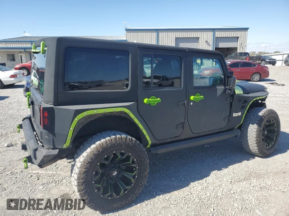 2017 Jeep Wrangler Unlimited Sport with VIN 1C4BJWDG0HL616663, listed as a Copart auction lot 53261995 with 80,356 mi miles and Salvage title. Bid and sale history available at DreamBid. Image 3.