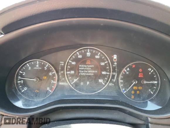 2022 Mazda 3 Carbon Edition z VIN JM1BPACL1N1506356, wystawiony jako Copart lot #58228434 z przebiegiem 96 855 mil mil oraz Szkoda całkowita • Salvage title. Historia ofert i sprzedaży dostępna na DreamBid. Obrazek 9.