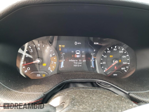 2022 Jeep Compass Trailhawk with VIN 3C4NJDDB7NT163504, listed as a Copart auction lot 60799975 with 16,312 mi miles and Salvage title. Bid and sale history available at DreamBid. Image 9.