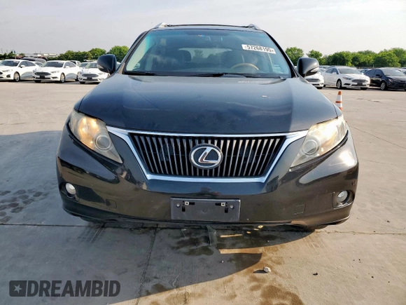 2011 Lexus RX 350 with VIN 2T2ZK1BA3BC063675, listed as a Copart auction lot 57268195 with 130,554 mi miles and Salvage title. Bid and sale history available at DreamBid. Image 5.