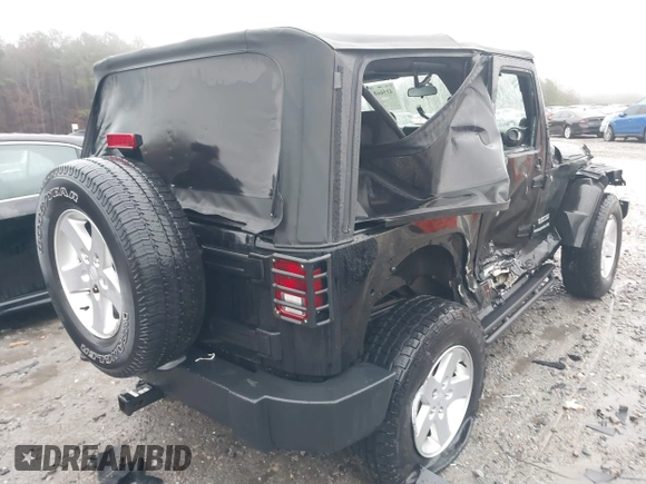 2012 Jeep Wrangler Sport z VIN 1C4AJWAG8CL262755, wystawiony jako IAAI lot #41566823 z przebiegiem 164 135 mil mil oraz . Historia ofert i sprzedaży dostępna na DreamBid. Obrazek 4.