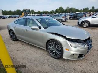 2017 Audi A7 Prestige with VIN WAU22AFC6HN012031, listed as a Copart auction lot 71198204 with 109,752 mi miles and Salvage Title. Bid and sale history available at carsss.com. Image 4.