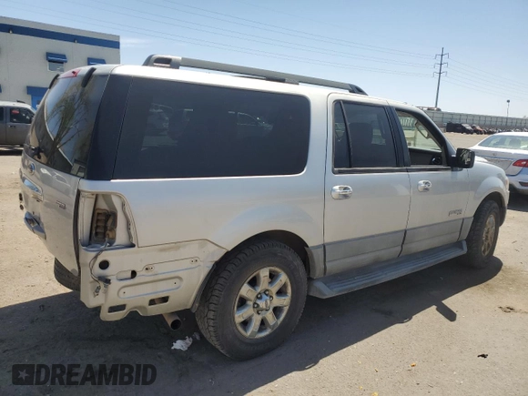 2007 Ford Expedition Max XLT with VIN 1FMFK16567LA77702, listed as a Copart auction lot 50815085 with 127,755 mi miles and Salvage title. Bid and sale history available at DreamBid. Image 3.