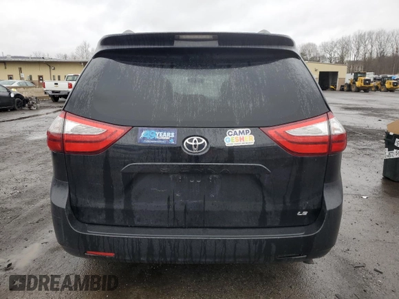 2017 Toyota Sienna LE Auto Access Seat with VIN 5TDKZ3DC7HS792368, listed as a Copart auction lot 51986525 with 153,526 mi miles and Salvage Title. Bid and sale history available at carsss.com. Image 6.
