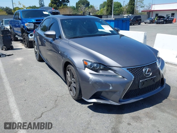 2015 Lexus IS 250 with VIN JTHBF1D21F5055589, listed as a IAAI auction lot 39175466 with 98,955 mi miles and . Bid and sale history available at DreamBid. Image 1.