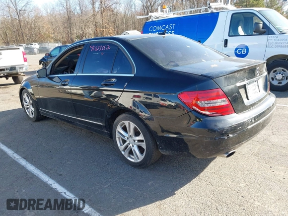 2013 Mercedes-Benz C-Class C 250 Sport with VIN WDDGF4HB8DR269848, listed as a IAAI auction lot 40823352 with 110,439 mi miles. Bid and sale history available at carsss.com. Image 3.