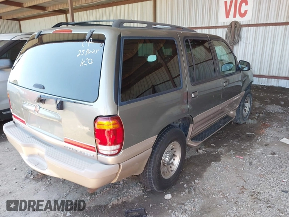 2000 Mercury Mountaineer with VIN 4M2ZU66P0YUJ13268, listed as a IAAI auction lot 42271864 with 243,104 mi miles and . Bid and sale history available at DreamBid. Image 4.