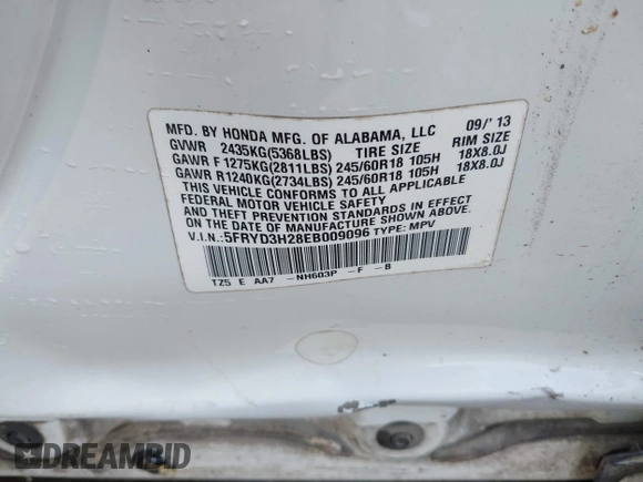 2014 Acura MDX with VIN 5FRYD3H28EB009096, listed as a IAAI auction lot 41993243 with 309,234 mi miles and . Bid and sale history available at DreamBid. Image 9.