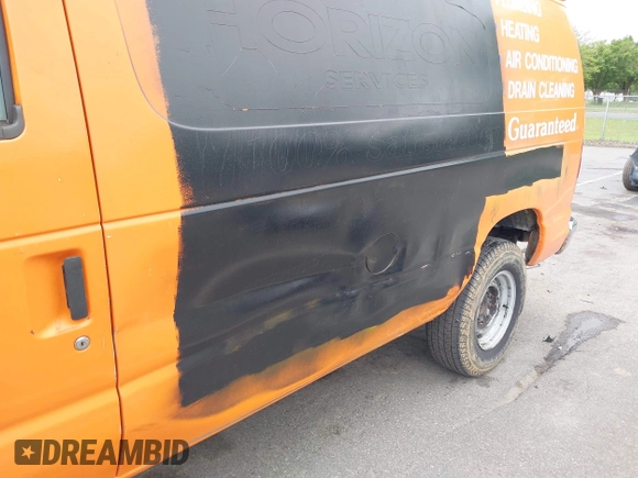 2014 Ford Econoline Cargo Commercial with VIN 1FTNE2EW3EDA64940, listed as a IAAI auction lot 42475161 with 188,421 mi miles and . Bid and sale history available at DreamBid. Image 6.