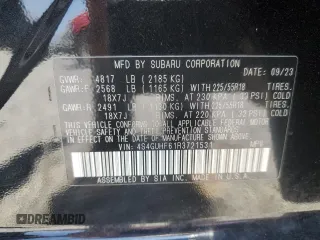 2024 Subaru Crosstrek Special Sports with VIN 4S4GUHF61R3721531, listed as a Copart auction lot 60377715 with 19,174 mi miles and Salvage title. Bid and sale history available at DreamBid. Image 13.