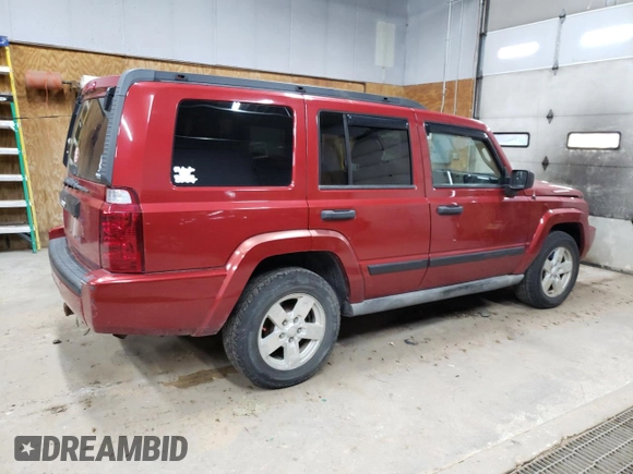 2006 Jeep Commander with VIN 1J8HG48K96C205781, listed as a Copart auction lot 72267764 with 188,145 mi miles and Clean Title. Bid and sale history available at carsss.com. Image 3.
