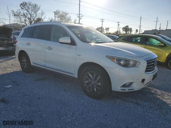 2014 Infiniti QX60 Hybrid with VIN 5N1CL0MN8EC528638, listed as a Copart auction lot 87489604 with NaN miles and Clean Title. Bid and sale history available at carsss.com. Image 4.