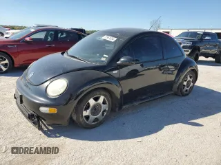 2001 Volkswagen Beetle GLX with VIN 3VWDD21C41M421273, listed as a Copart auction lot 72961554 with 75,806 mi miles and Salvage Title. Bid and sale history available at DreamBid. Image 1.
