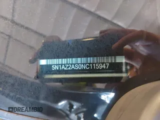 2022 Nissan Murano S z VIN 5N1AZ2AS0NC115947, wystawiony jako IAAI lot #41589658 z przebiegiem 33 362 mil mil oraz . Historia ofert i sprzedaży dostępna na DreamBid. Obrazek 9.