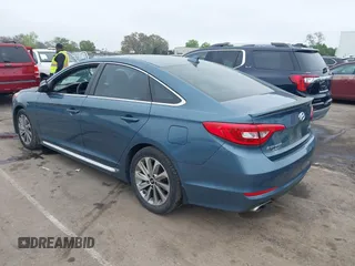 2017 Hyundai Sonata Sport with VIN 5NPE34AF2HH562729, listed as a IAAI auction lot 41941388 with 123,770 mi miles. Bid and sale history available at carsss.com. Image 3.