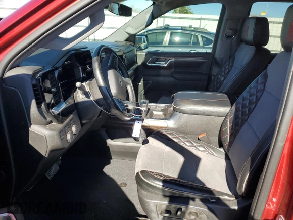 2023 Chevrolet Silverado 1500 RST with VIN 1GCUDEED8PZ206719, listed as a Copart auction lot 50555575 with 15,310 mi miles and Salvage Title. Bid and sale history available at DreamBid. Image 7.