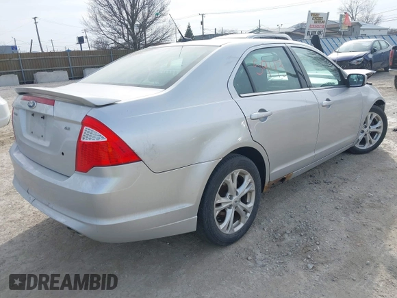 2012 Ford Fusion SE with VIN 3FAHP0HA4CR105663, listed as a IAAI auction lot 41805943 with 359,046 mi miles and . Bid and sale history available at DreamBid. Image 4.