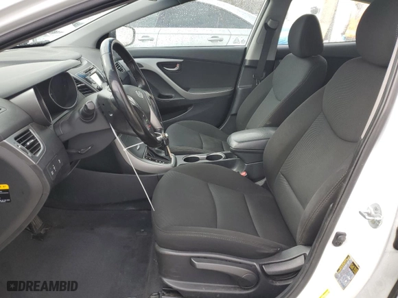 2015 Hyundai Elantra SE with VIN 5NPDH4AE6FH587988, listed as a Copart auction lot 47465045 with 55,833 mi miles and Salvage Title. Bid and sale history available at carsss.com. Image 7.