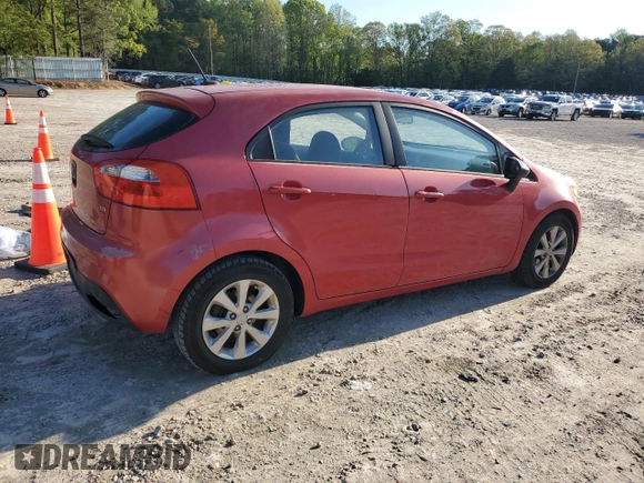 2012 Kia Rio LX with VIN KNADM5A31C6044051, listed as a Copart auction lot 52248345 with 181,306 mi miles and Clean Title. Bid and sale history available at carsss.com. Image 3.