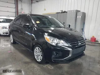 2022 Mitsubishi Mirage G4 ES with VIN ML32FUFJ8NHF01909, listed as a IAAI auction lot 41052679 with 35,154 mi miles. Bid and sale history available at carsss.com. Image 1.
