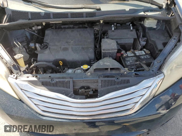 2012 Toyota Sienna XLE AAS with VIN 5TDYK3DC8CS224654, listed as a Copart auction lot 60927385 with 161,282 mi miles and Salvage title. Bid and sale history available at DreamBid. Image 12.
