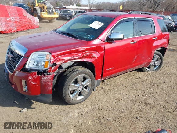 2015 GMC Terrain SLT with VIN 2GKFLXEK2F6392763, listed as a IAAI auction lot 41785630 with 190,080 mi miles and . Bid and sale history available at carsss.com. Image 2.
