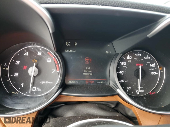 2018 Alfa Romeo Giulia Ti Sport with VIN ZARFAECN8J7567812, listed as a Copart auction lot 79653434 with 99,798 mi miles and Clean Title. Bid and sale history available at carsss.com. Image 9.