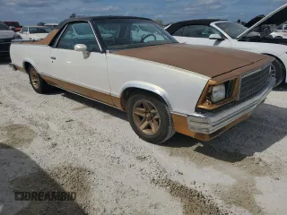1978 Chevrolet El Camino z VIN 1W80L8Z444623, wystawiony jako Copart lot #76858374 z przebiegiem Nie podano mil oraz Szkoda całkowita • Salvage title. Historia ofert i sprzedaży dostępna na DreamBid. Obrazek 4.