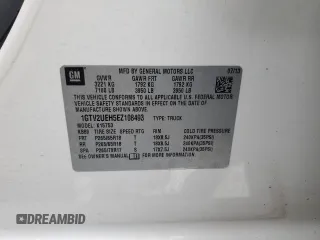 2014 GMC Sierra 1500 SLE z VIN 1GTV2UEH5EZ108493, wystawiony jako Copart lot #50634515 z przebiegiem 120 154 mil mil oraz Szkoda całkowita • Salvage title. Historia ofert i sprzedaży dostępna na DreamBid. Obrazek 12.