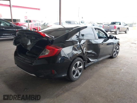 2020 Honda Civic Sedan LX with VIN 2HGFC2F60LH531399, listed as a IAAI auction lot 41713211 with 126,789 mi miles. Bid and sale history available at carsss.com. Image 4.
