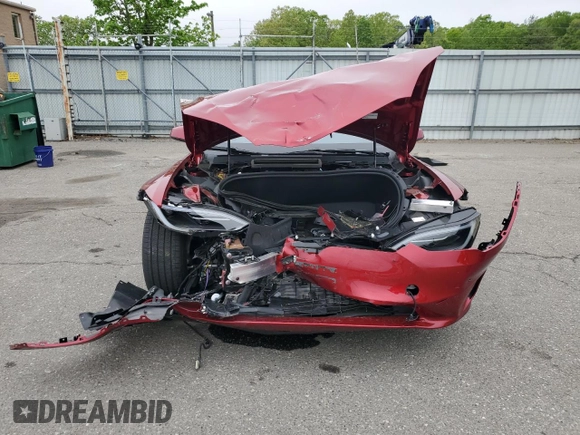 2024 Tesla Model S with VIN 5YJSA1E54RF542748, listed as a Copart auction lot 55210615 with Not provided miles and Salvage title. Bid and sale history available at DreamBid. Image 5.
