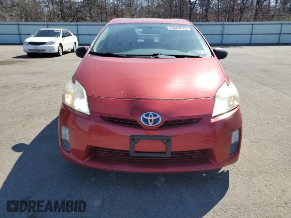 2010 Toyota Prius II with VIN JTDKN3DU7A1303927, listed as a Copart auction lot 53662615 with 156,118 mi miles and Salvage Title. Bid and sale history available at carsss.com. Image 5.