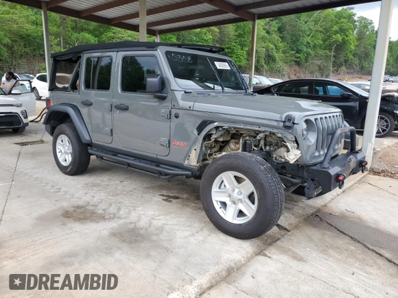 2019 Jeep Wrangler Unlimited Sport Altitude with VIN 1C4HJXDG6KW585358, listed as a Copart auction lot 54000665 with Not provided miles and Salvage title. Bid and sale history available at DreamBid. Image 4.