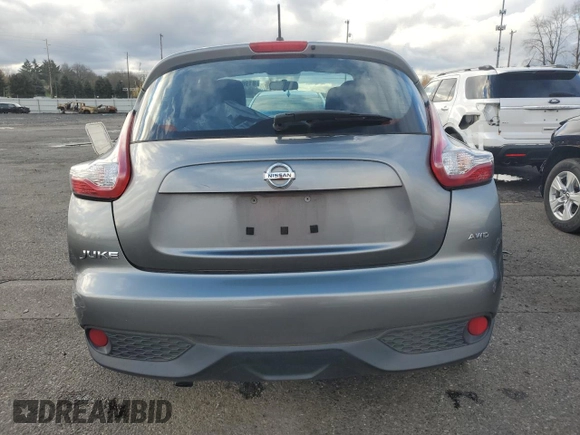 2016 Nissan Juke S with VIN JN8AF5MV2GT656185, listed as a Copart auction lot 81964514 with 92,658 mi miles and Salvage Title. Bid and sale history available at carsss.com. Image 6.