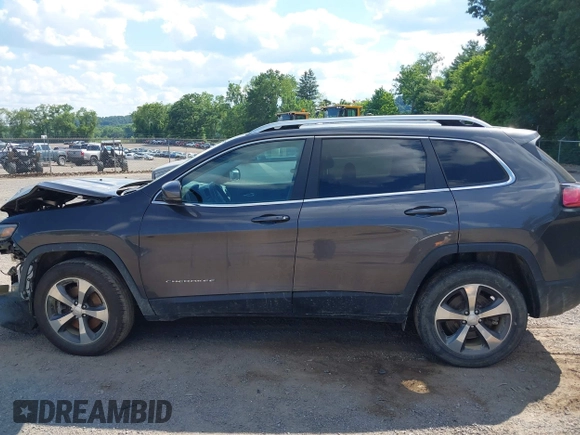 2019 Jeep Cherokee Limited with VIN 1C4PJMDX7KD491415, listed as a IAAI auction lot 39667583 with 65,502 mi miles and . Bid and sale history available at DreamBid. Image 15.